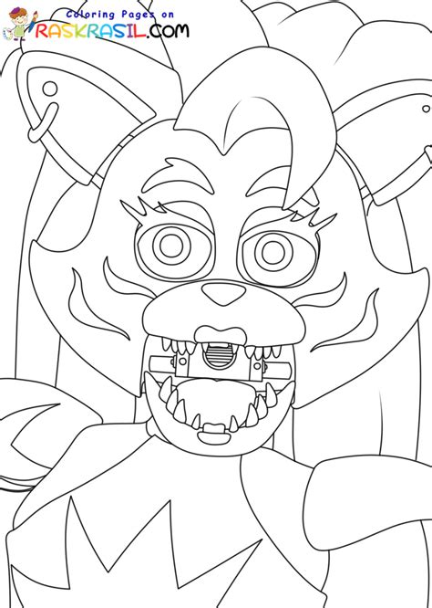 raskrasil|Roxanne Wolf FNAF Coloring Pages .